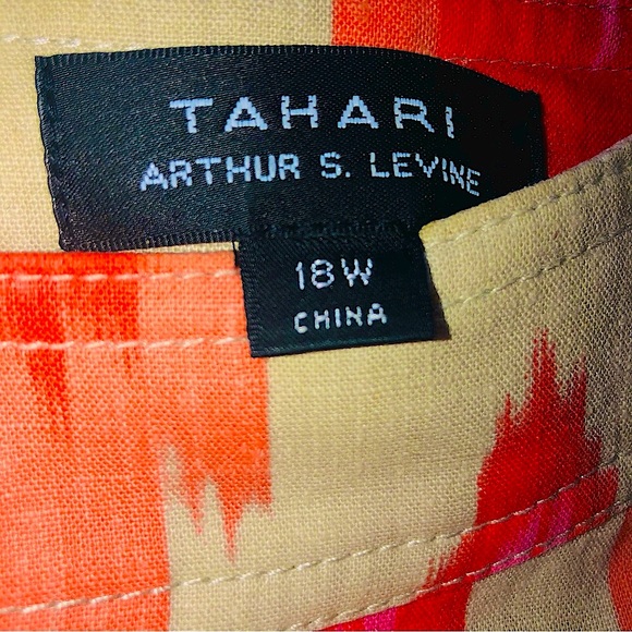 Tahari brand by Arthur S. Levine Southwest pattern Dress Women’s Plus Size 18W - Picture 6 of 7